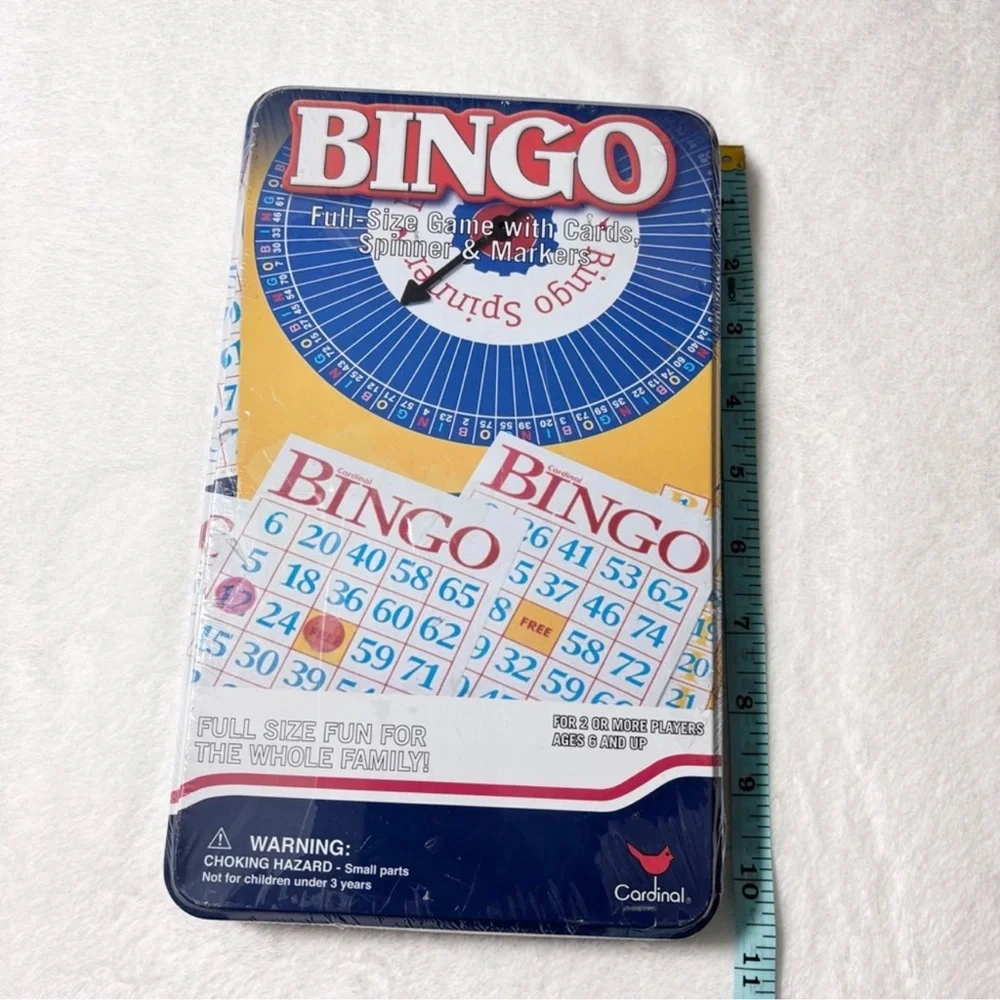 Cardinal Bingo Full Size Game‎ with cards,Spinner and Markers Family Fun Games